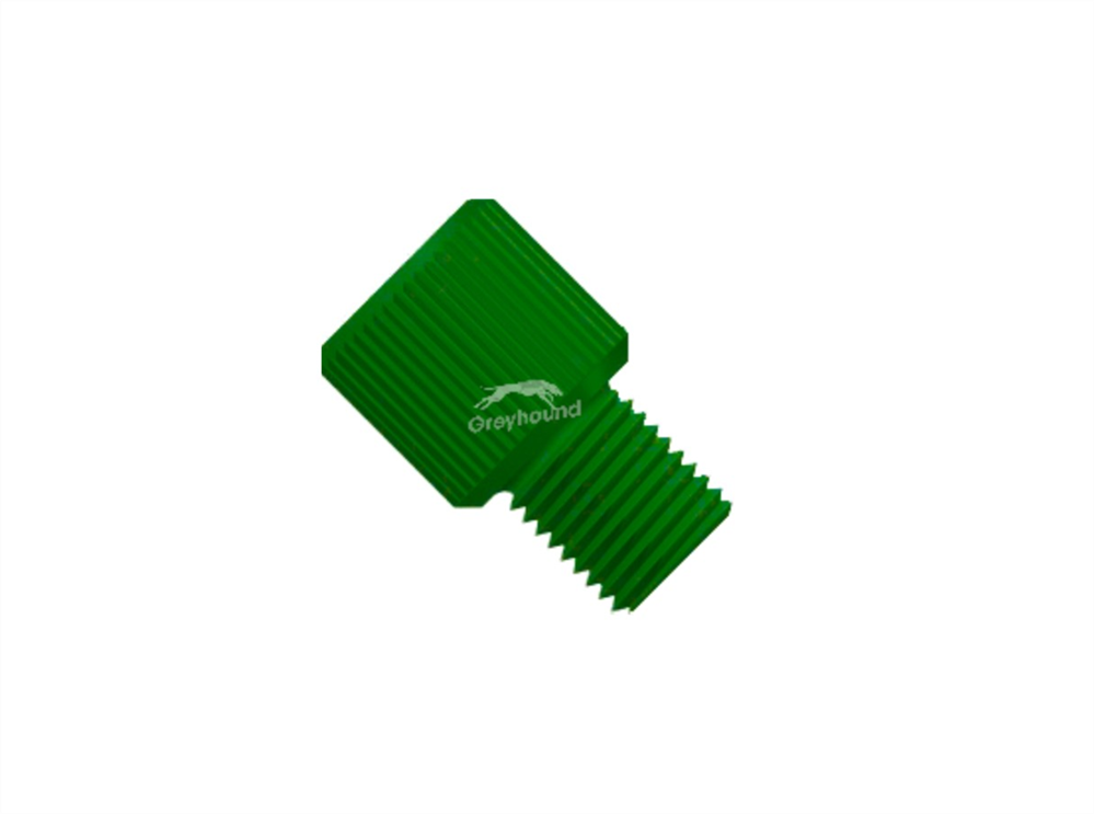 Picture of LiteTouch Short Male Nut PEEK 1/4-28 Green, for 1/8"OD Tubing